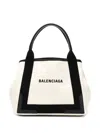 Balenciaga Navy Cabas Small Tote Bag