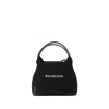 Balenciaga Navy Cabas Xs Aj Crossbody -  -  Black/ Black - Canva In Black