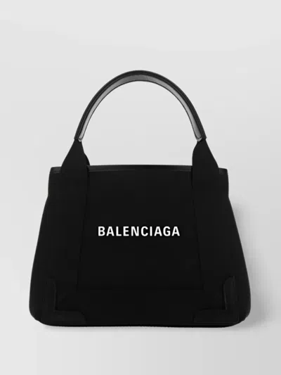 Balenciaga Borsetta Cabas Navy Da Donna In Nero In Black