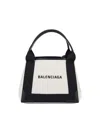 BALENCIAGA NAVY CABAS XS TOTE BAG