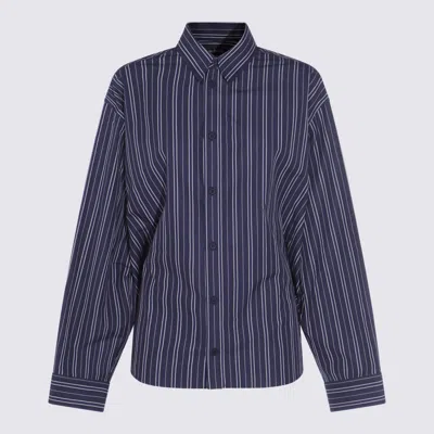 BALENCIAGA NAVY COTTON SHIRT