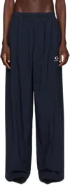 Balenciaga Loop Sports Icon Side Zip Sweatpants In 8065 Navy