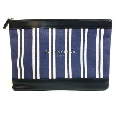 Pre-owned Balenciaga Navy Other Clutch Bag ()