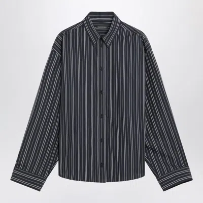 BALENCIAGA BALENCIAGA NAVY STRIPED SHIRT