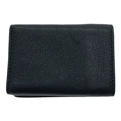 Pre-owned Balenciaga Navy Wallet (tri-fold) () In Blue