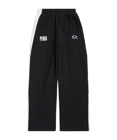 Balenciaga Cotton Track Pants In Black