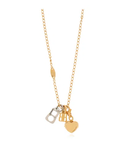 Balenciaga Necklace With Charms In Yellow