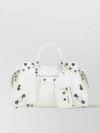 Balenciaga Women's Neo Cagole Leather Tote In White