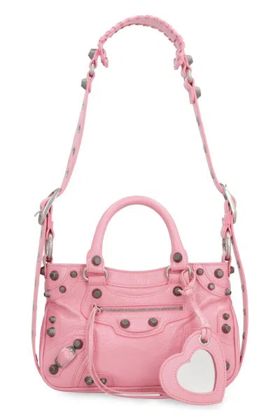 Balenciaga Pink Nappa Leather Neo Cagole S Handbag