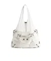 Balenciaga Neo Cagole Xl Leather Tote Bag In White