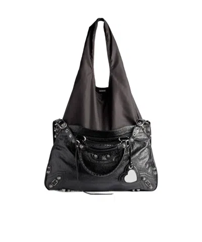 Balenciaga Le Cagole Tote Xl Plus  In Black