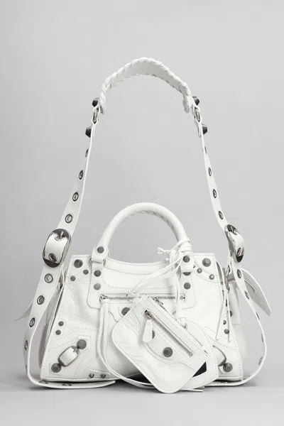 Balenciaga Neo Cagole Xs Hand Bag In White