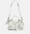 Balenciaga Borsa Neo Cagole City Piccola Da Donna In Bianco Ottico In Optic White