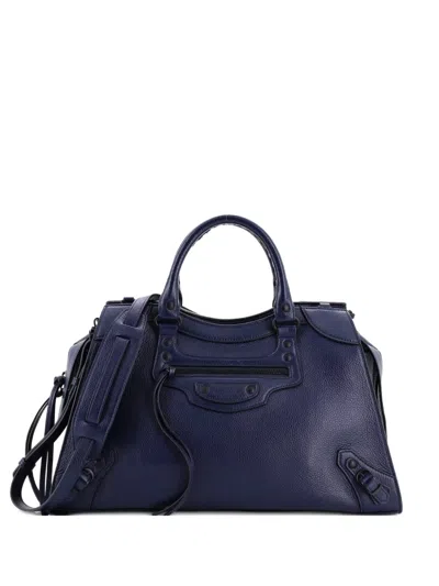 Pre-owned Balenciaga Neo Classic City Bag Leather Medium Tote Bag In Blue
