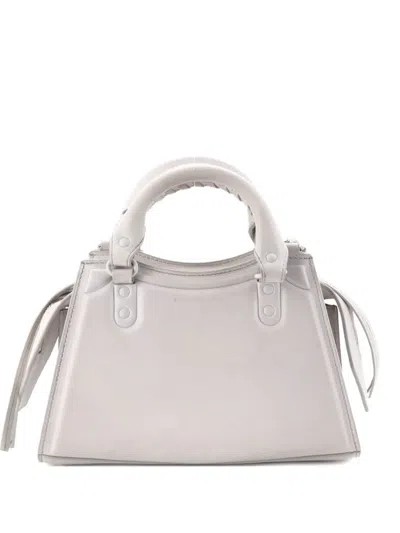 Pre-owned Balenciaga Neo Classic City Bag Leather Mini Shoulder Bag In White