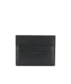 Balenciaga Neo Classic Grained Leather Cardholder In Black