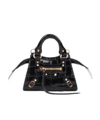 Balenciaga Neo Classic Mini Leather Bag In Black