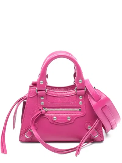 Pre-owned Balenciaga Neo Classic Nano Handbag In Pink