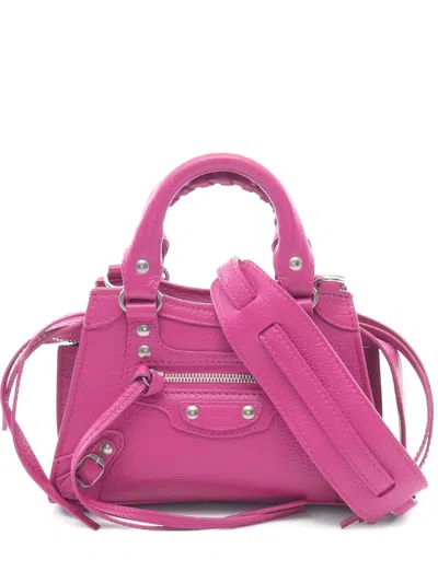 Pre-owned Balenciaga Neo Classic Nano Handbag In Pink