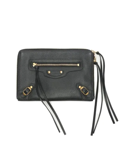 Balenciaga Neo Classic Pouch In Black