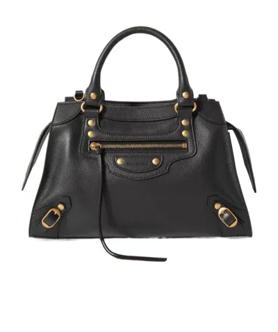 BALENCIAGA PICCOLA BORSA NEO CLASSIC TOP HANDLE DA DONNA IN NERO