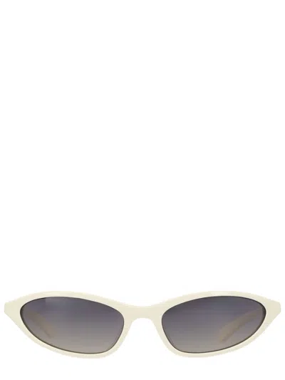 Balenciaga "neo Oval 2.0" Sunglasses In Neutral