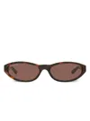 Balenciaga Neo Sunglasses In Green