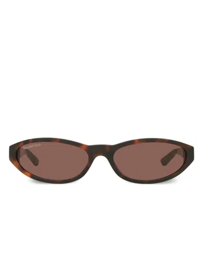 Balenciaga Neo Sunglasses In Green