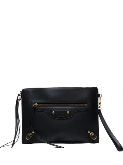 Pre-owned Balenciaga Neoclassical Tassel Clutch Bag In Black