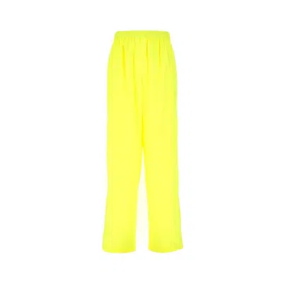 Balenciaga Neon Track Pants In Yellow