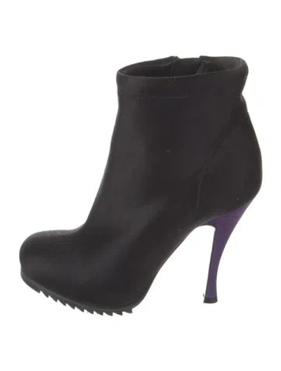 Pre-owned Balenciaga Neoprene Boots In Black
