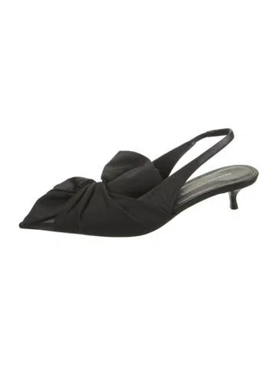 Pre-owned Balenciaga Neoprene Slingback Pumps In Black