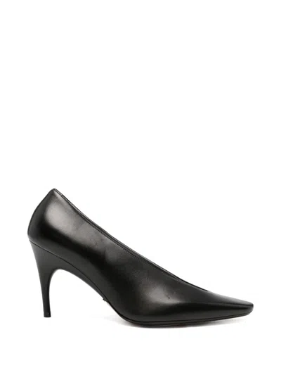 Balenciaga 105mm Duchesse Leather Pumps In Black