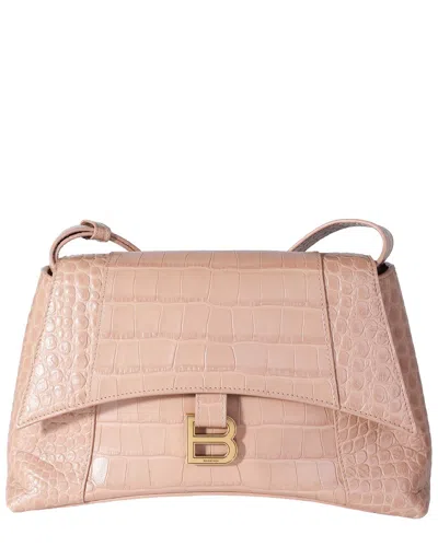 Balenciaga Neutral Leather Hourglass Downtown Shoulder Bag (authentic Pre-  Loved)