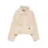 Balenciaga Denim Hooded Jacket In Neutral