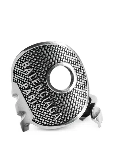 Balenciaga Neverlost Ring In Metallic
