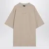 Balenciaga New  Back Medium Fit T-shirt In Neutral
