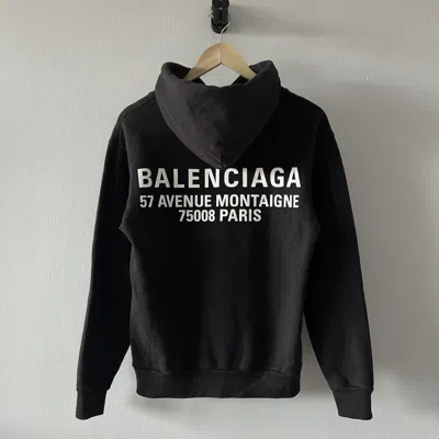 Pre-owned Balenciaga New Logo Out Hoodie