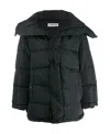 Balenciaga New Swing Puffer Coat In Black