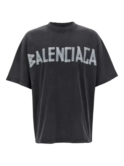 Balenciaga New Tape Type T-shirt In Black