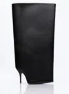 Balenciaga Wader Calfskin Wide-shaft Stiletto Boots In Black