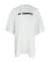 Balenciaga No Comment Oversized T-shirt In White