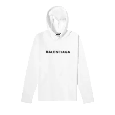 Pre-owned Balenciaga No Rib Hoodie 'white'