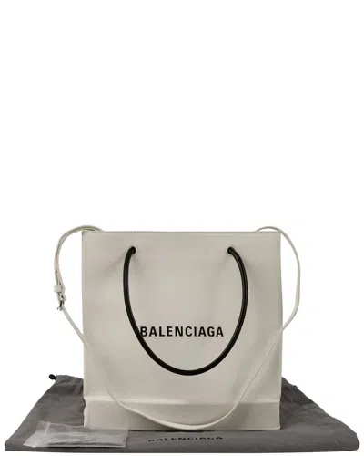 Balenciaga North South Tote Shoulder Bag (authentic Pre-loved) In White