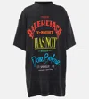 Balenciaga Not Been Done Cotton Jersey T-shirt In Black