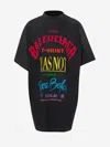 Balenciaga Not Been Done Cotton Jersey T-shirt In Not Been Done Printed Motif With Relief