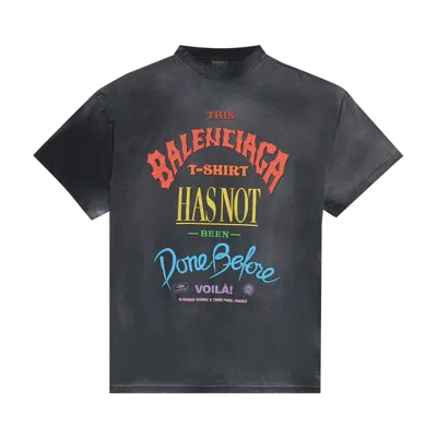 Pre-owned Balenciaga Not Been Done T-shirt 'washed Out Black' | Men's Size 2