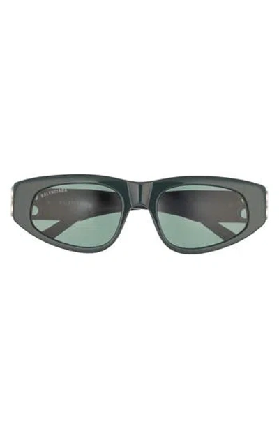 Balenciaga Novelty 53mm Cat Eye Sunglasses In Black