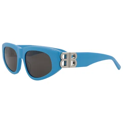 Balenciaga Women's 53mm Oval Sunglasses In Light Blue