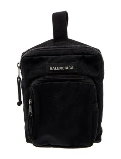 Pre-owned Balenciaga Nylon Backpack In Black